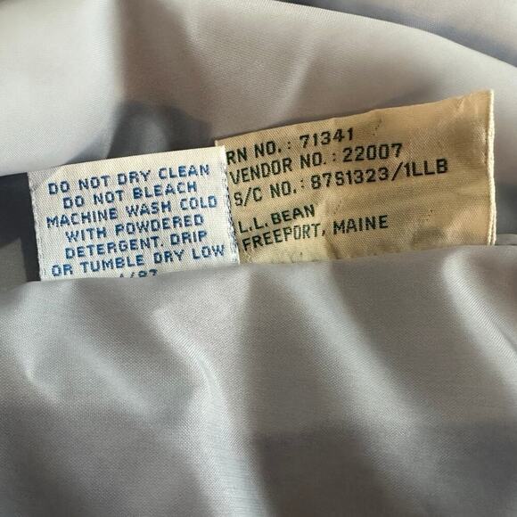 LL Bean Men's Size Large Vintage Gore-tex Nylon Pants Zip Ankle‎ Reflective Rain - Picture 7 of 13